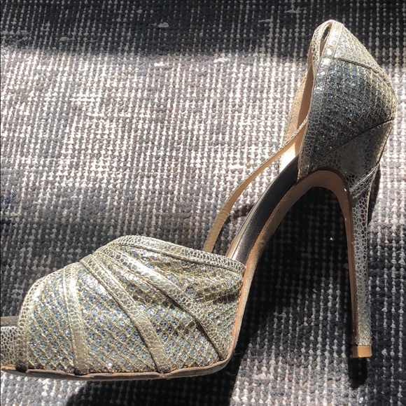 Jimmy Choo Platform Sparkle Heels - Picture 7 of 10